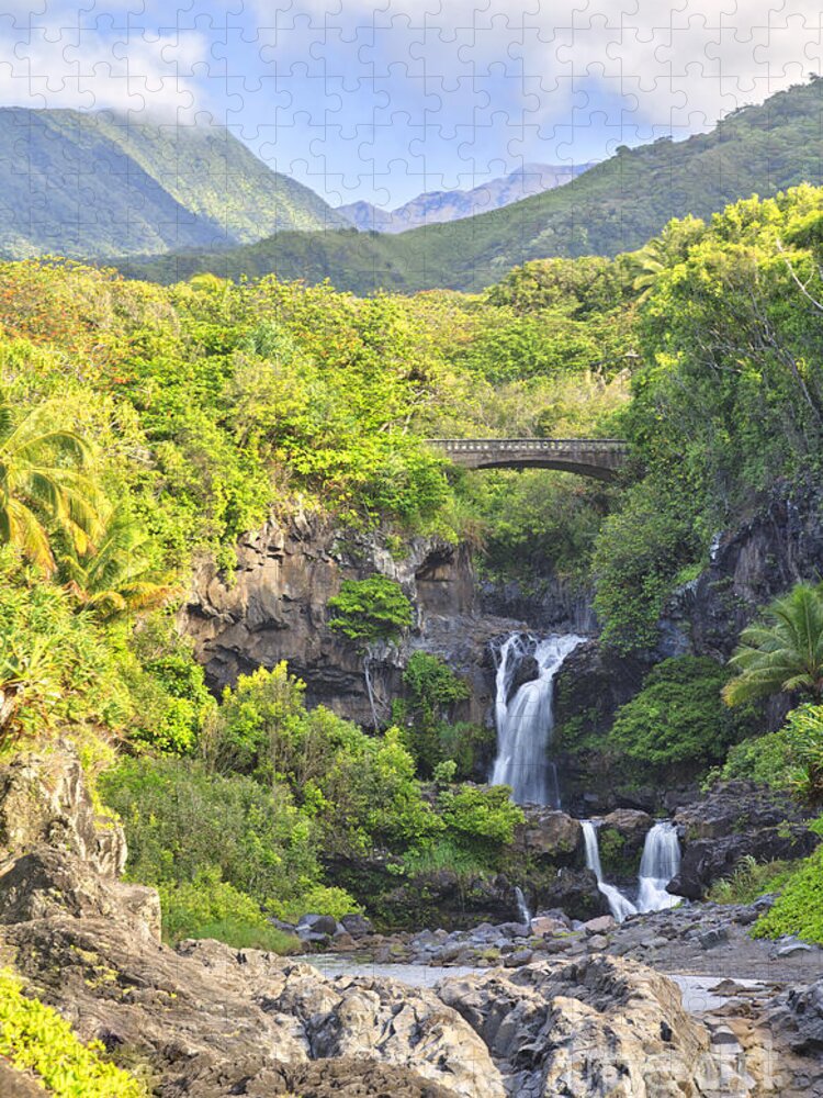 Hana Jigsaw Puzzle featuring the photograph Seven Sacred Pools Maui Hawaii by Ken Brown