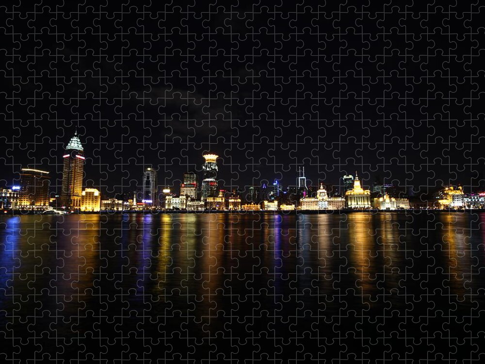 Tranquility Jigsaw Puzzle featuring the photograph Shanghai Bund Img 3185 by Xiaozhu Yuan