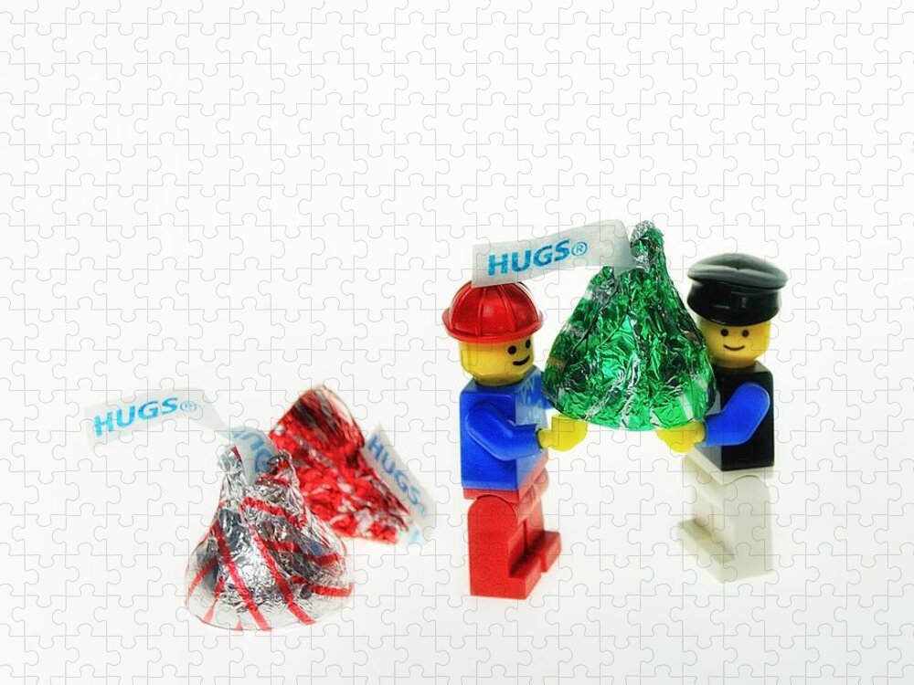 Lego Jigsaw Puzzle featuring the photograph Sharing A Hug by Mark Fuller