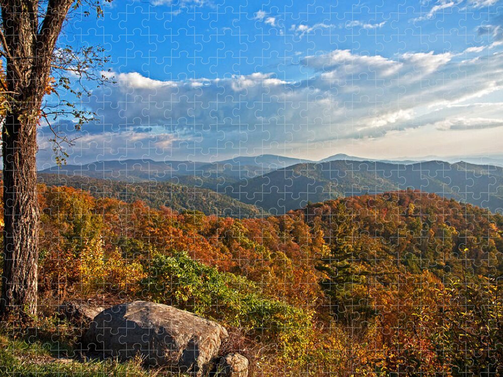 Shenandoah National Park Jigsaw Puzzle featuring the photograph Shenandoah Autumn by Suzanne Stout