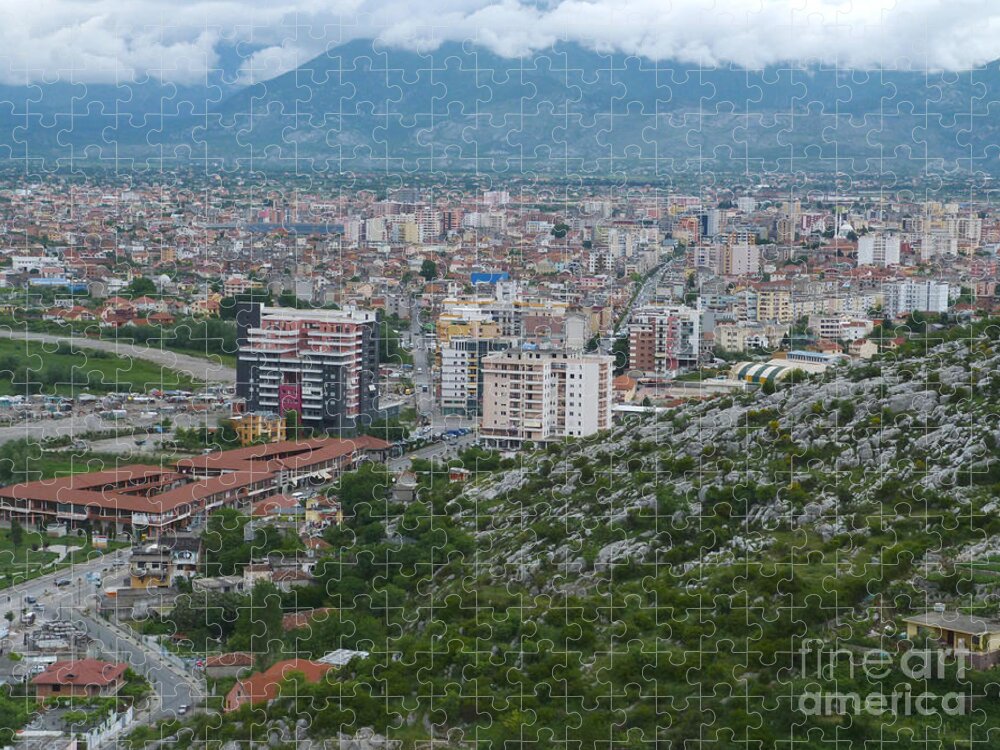 Shkoder Jigsaw Puzzle featuring the photograph Shkoder - Albania by Phil Banks