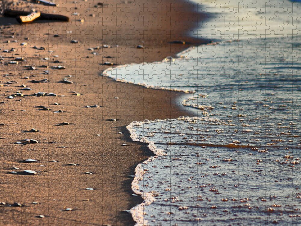 Waves Jigsaw Puzzle featuring the photograph Shore by Bruce Patrick Smith