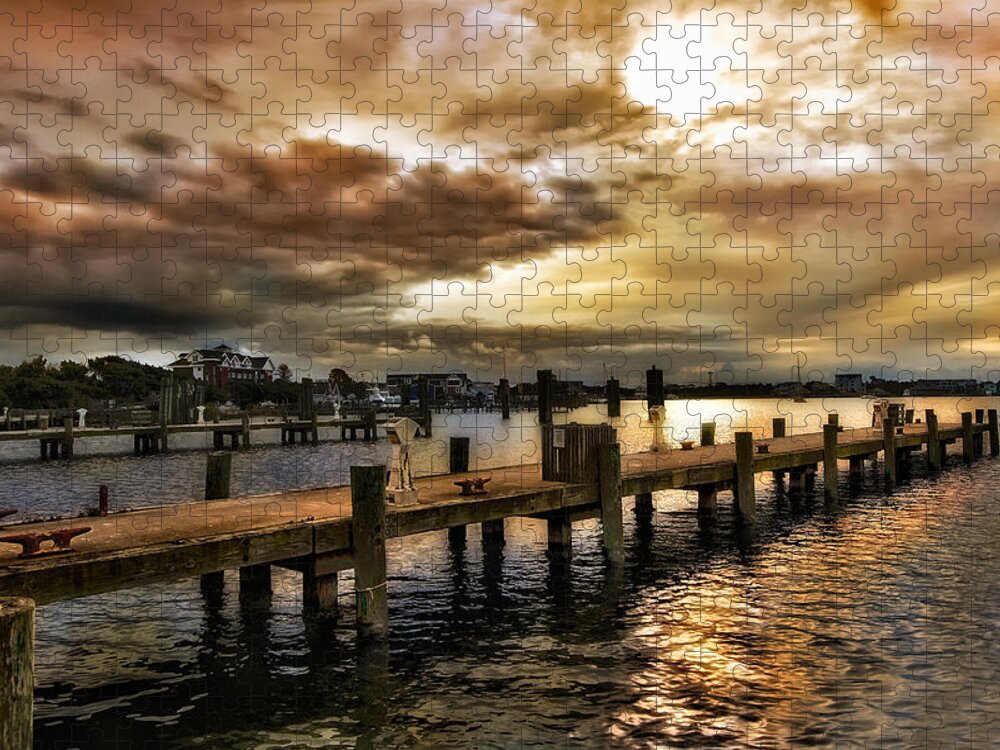 North Carolina Jigsaw Puzzle featuring the photograph Silver Lake Harbor by Dan Carmichael