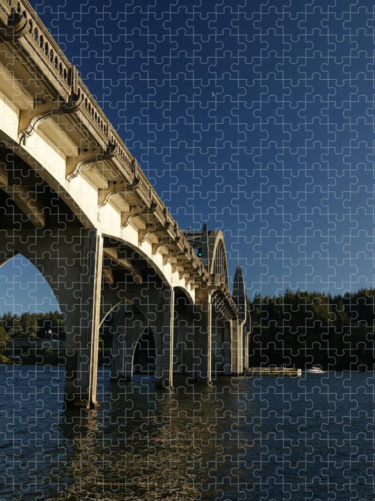Mccullough Jigsaw Puzzle featuring the photograph Siuslaw River Bridge by Beth Collins