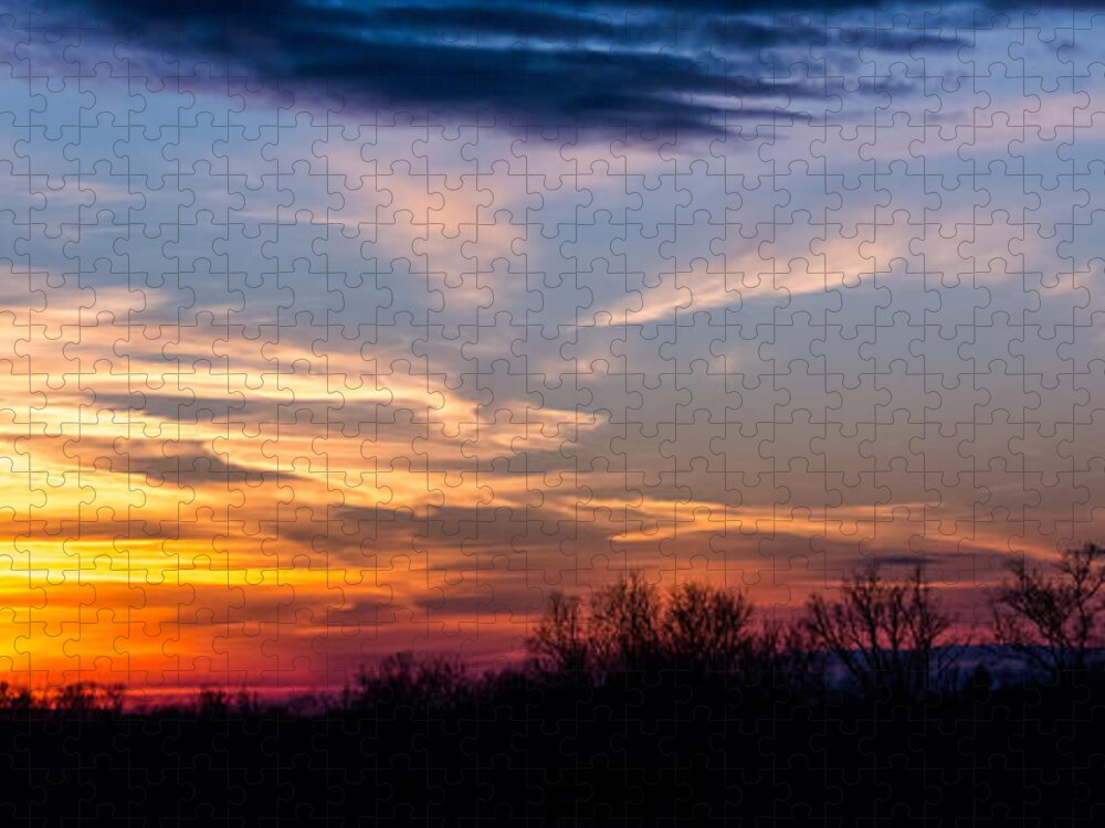 Sky Jigsaw Puzzle featuring the photograph Sky Full Of Color by Holden The Moment