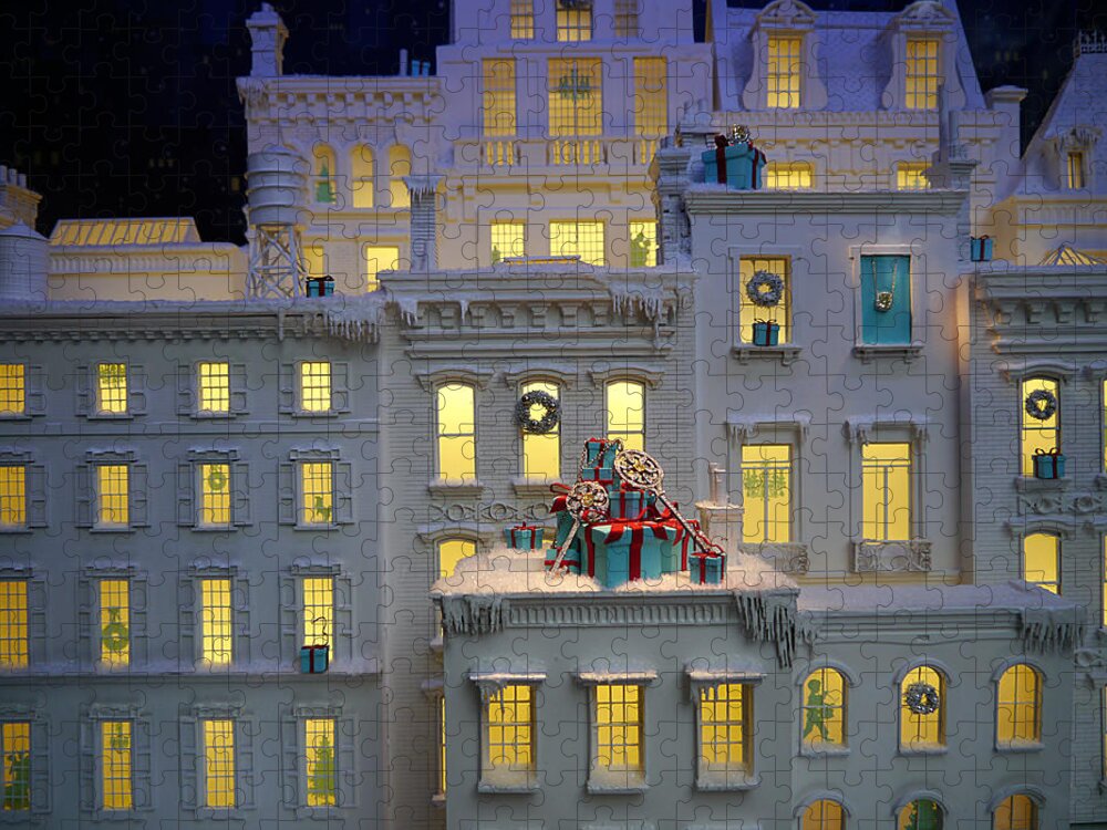 Small Jigsaw Puzzle featuring the photograph Small World - Tiffany Christmas 1 by Richard Reeve