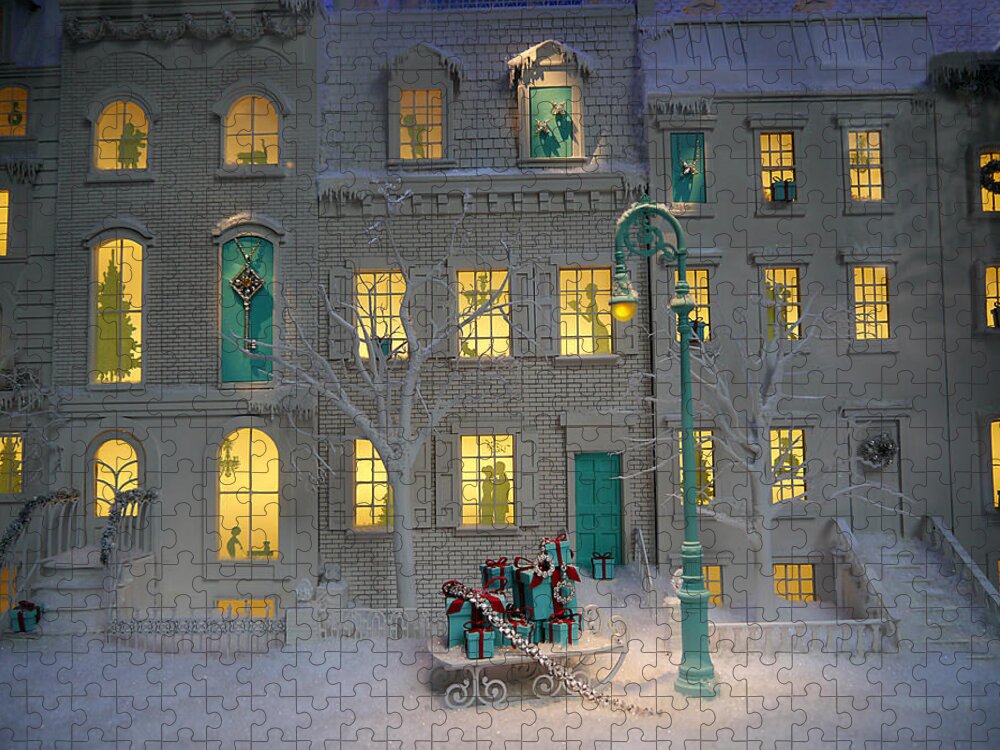 Small Jigsaw Puzzle featuring the photograph Small World - Tiffany Christmas 2 by Richard Reeve