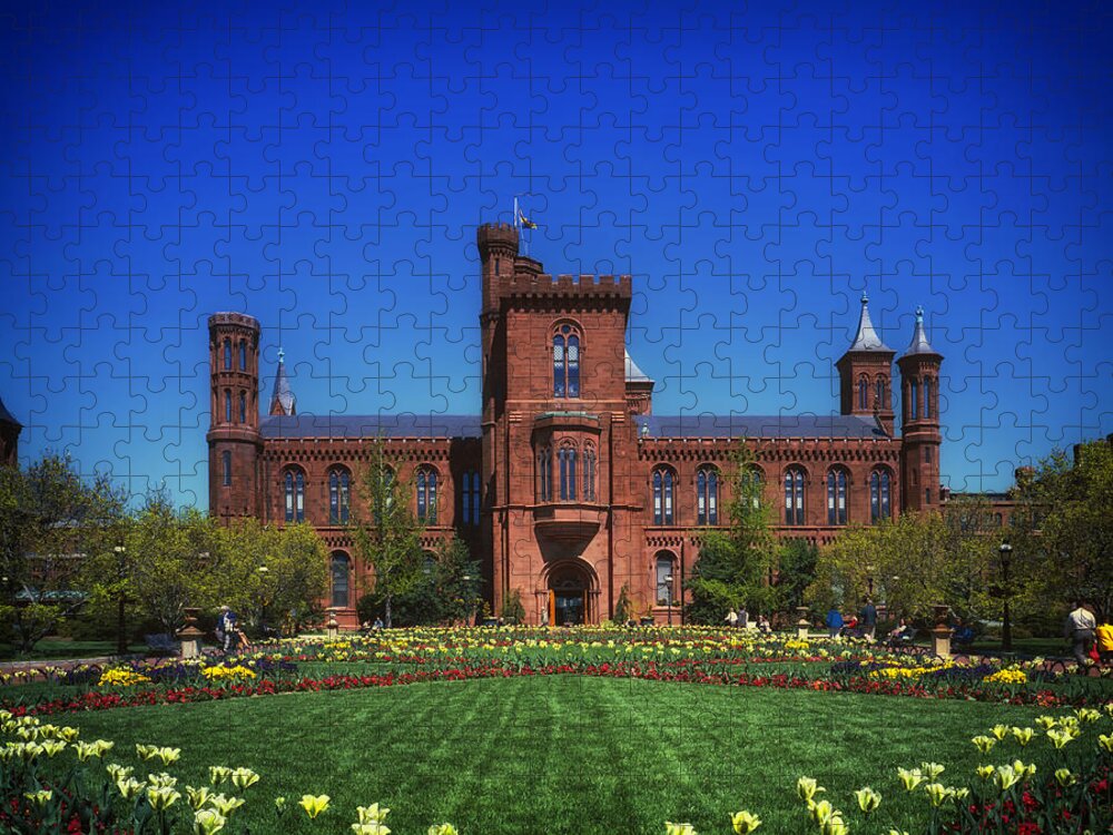 Washington D.c. Jigsaw Puzzle featuring the photograph Smithsonian Castle - Washington D C by Mountain Dreams
