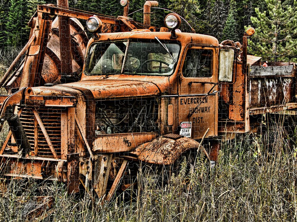Snow Jigsaw Puzzle featuring the photograph Snow Plow by Ron Roberts