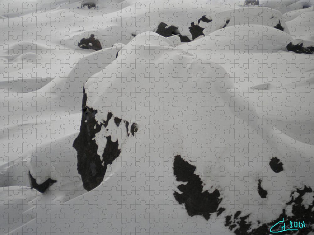 Colette Jigsaw Puzzle featuring the photograph Snowface Mother Earth Protecter Ischgl Austria by Colette V Hera Guggenheim