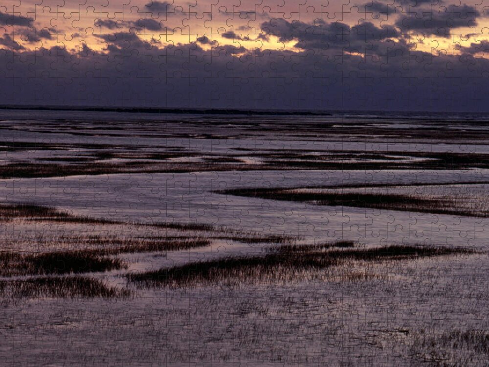 North Inlet Jigsaw Puzzle featuring the photograph South Carolina Marsh At Sunrise by Larry Cameron