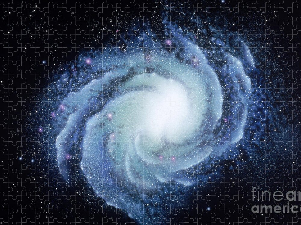 Spiral Galaxy M83 Jigsaw Puzzle featuring the photograph Spiral Galaxy M83 by Chris Bjornberg