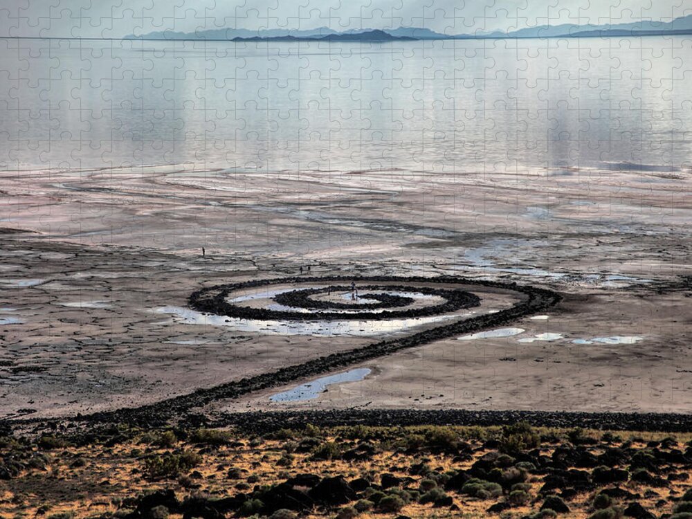 Spiral Jetty Jigsaw Puzzle featuring the photograph Spiral Jetty by Ely Arsha
