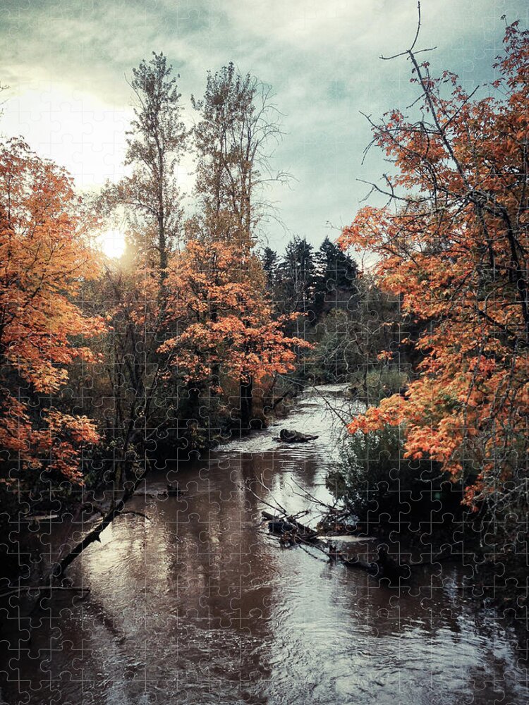 Tranquility Jigsaw Puzzle featuring the photograph Springwater Corridor Trail by Jayson Mcivor