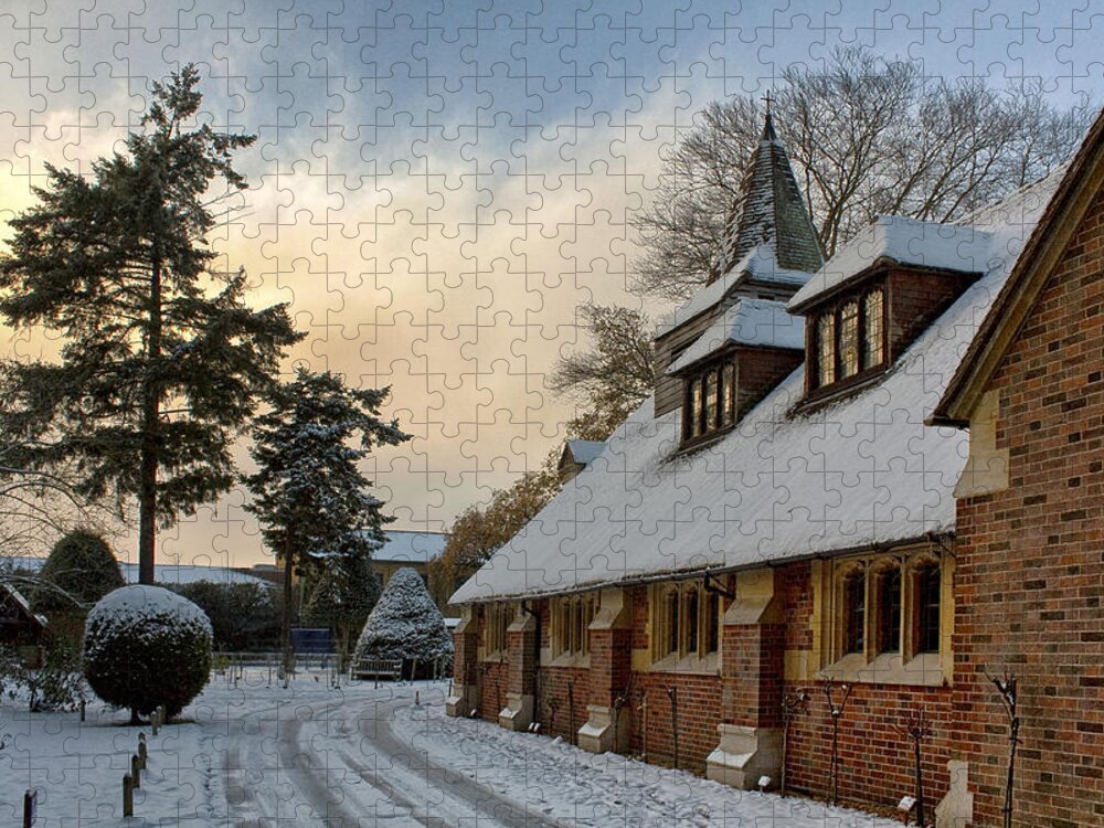 Shirley Mitchell Jigsaw Puzzle featuring the photograph St Andrews church Surrey by Shirley Mitchell