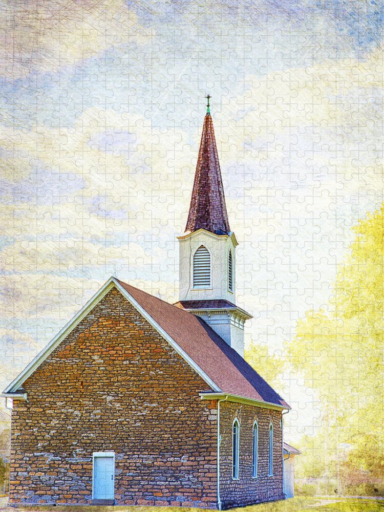Church Jigsaw Puzzle featuring the photograph St Paul's Lutheran Church by Bill and Linda Tiepelman