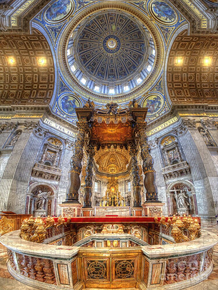 Yhun Suarez Jigsaw Puzzle featuring the photograph St Peter's Basilica by Yhun Suarez