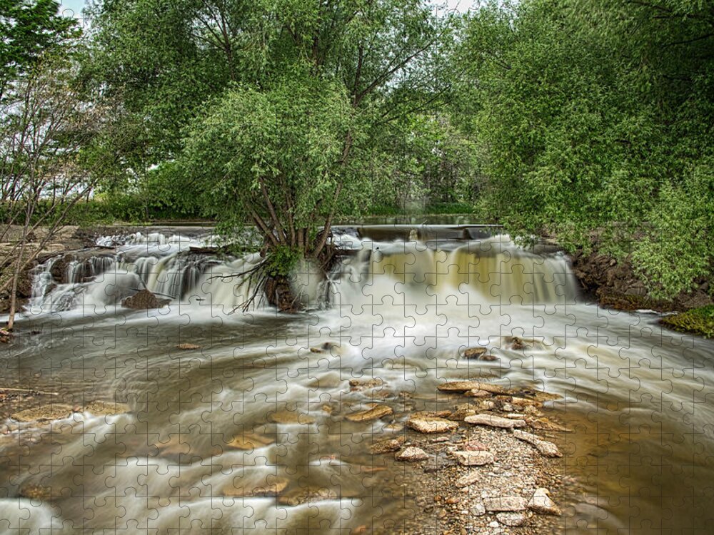 Waterfall Jigsaw Puzzle featuring the photograph St Vrain Waterfall by James BO Insogna