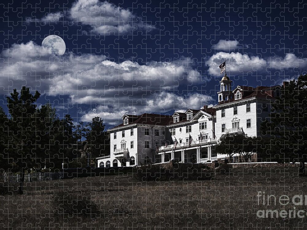Stanley Hotel Jigsaw Puzzle featuring the photograph Stanley Hotel by Priscilla Burgers