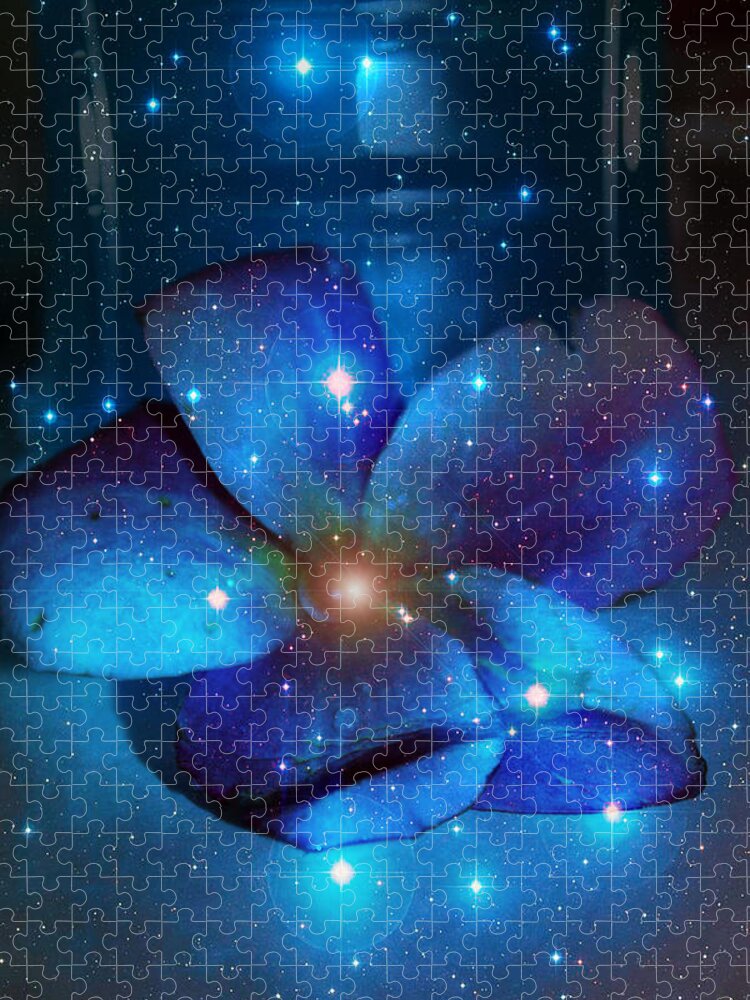 Plumeria Jigsaw Puzzle featuring the photograph Star Light Plumeria by Linda Sannuti