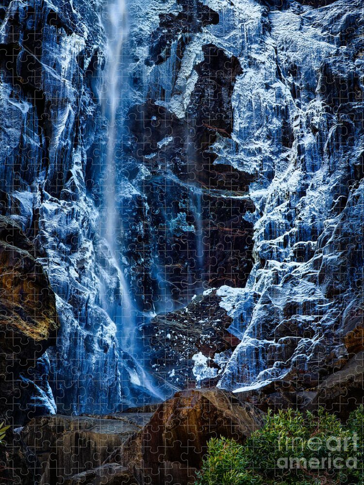 Yosemite Jigsaw Puzzle featuring the photograph Start of Spring Bridalvail Fall by Anthony Michael Bonafede