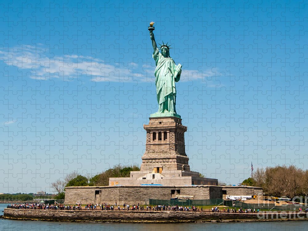 Statue Of Liberty Jigsaw Puzzle featuring the photograph Statue of Liberty by Anthony Sacco