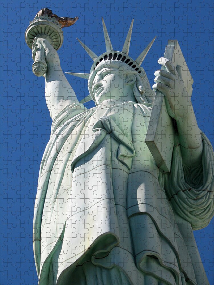 Statue Of Liberty Jigsaw Puzzle featuring the photograph Statue of Liberty by Sue Leonard