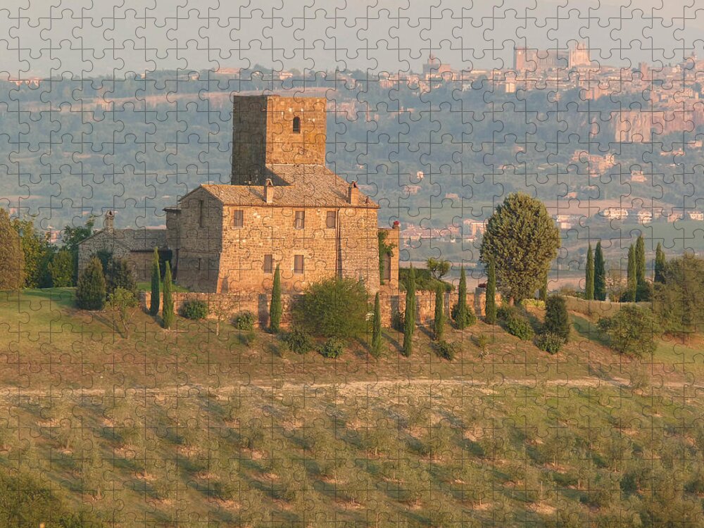 Stone Jigsaw Puzzle featuring the photograph Stone Farmhouse by Marcia Socolik
