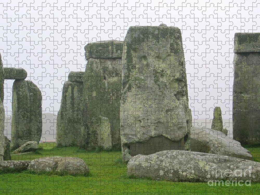 Stonehenge Jigsaw Puzzle featuring the photograph Stonehenge Detail by Denise Railey