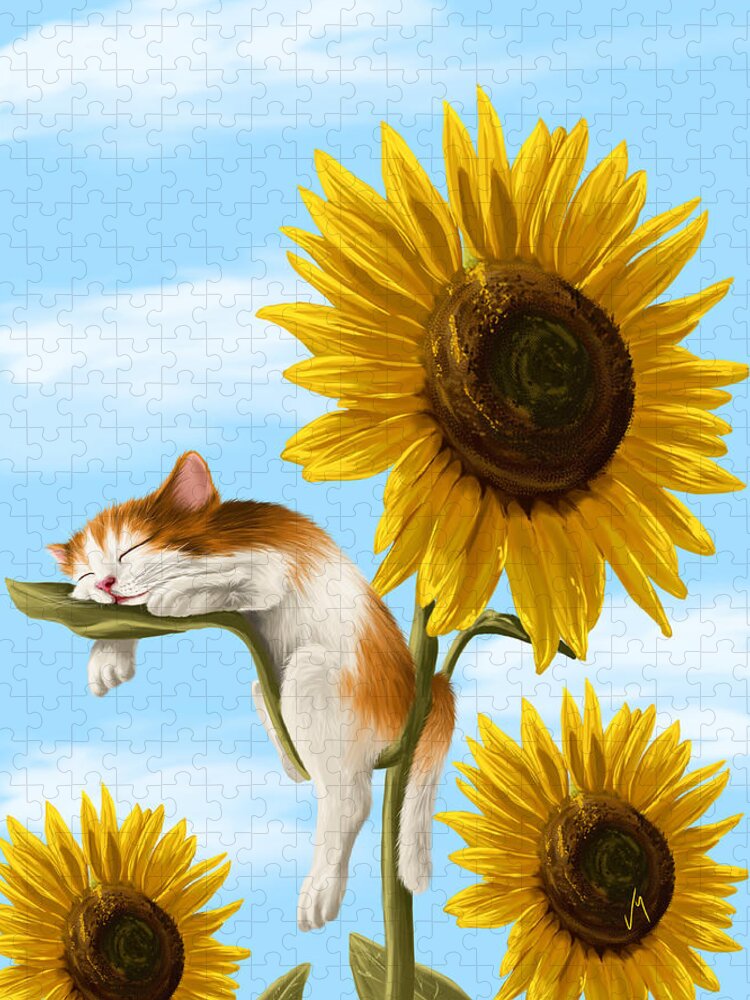 Ipad Jigsaw Puzzle featuring the painting Summer dream by Veronica Minozzi