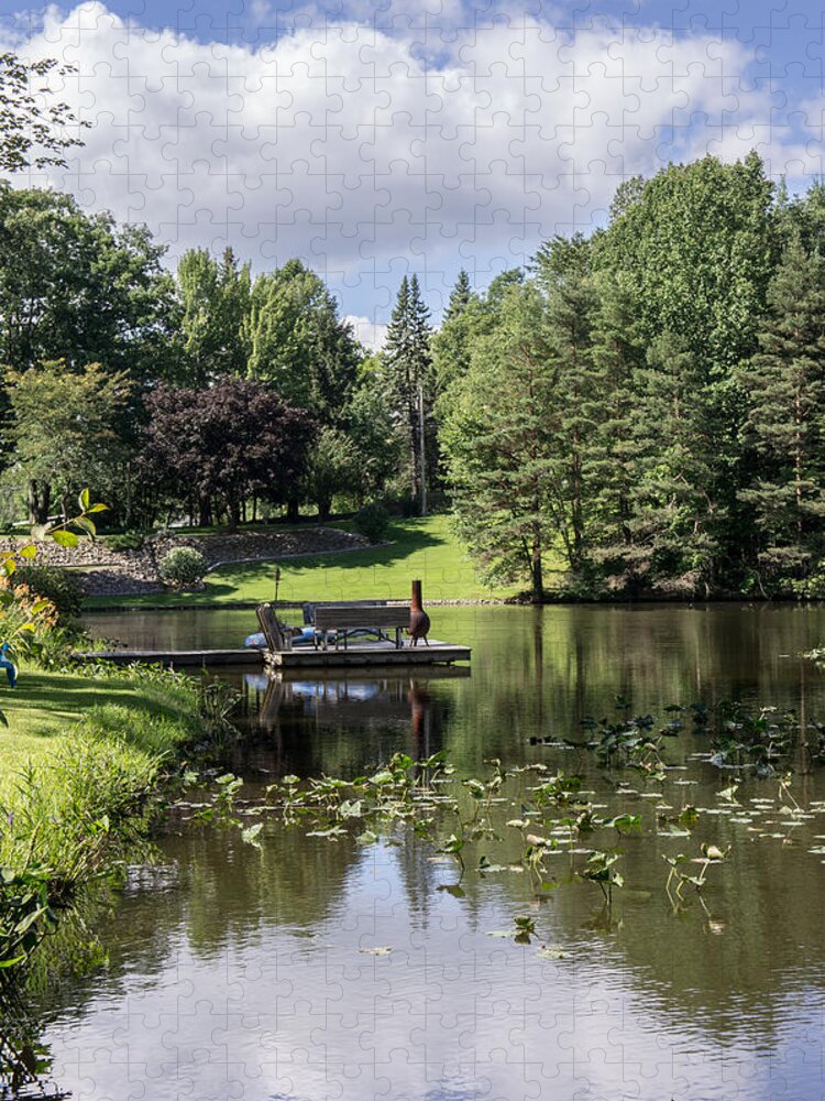 Pennsylvania Jigsaw Puzzle featuring the photograph Summer Pond by Weir Here And There