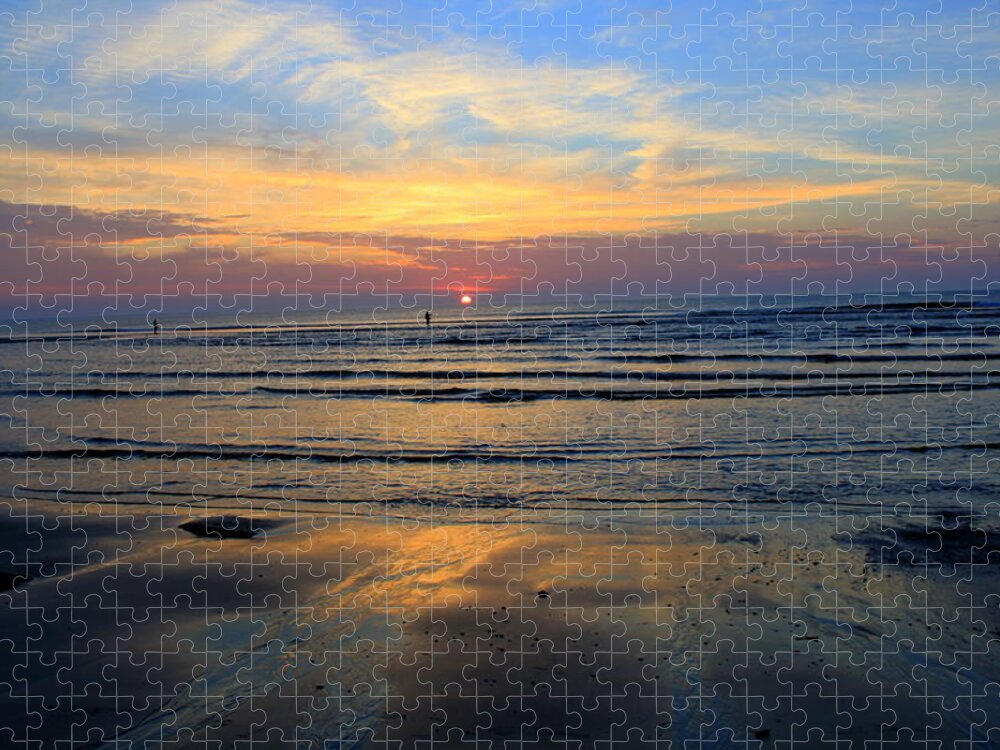 Summer Jigsaw Puzzle featuring the photograph Summer Sunday Sunrise by Suzanne DeGeorge