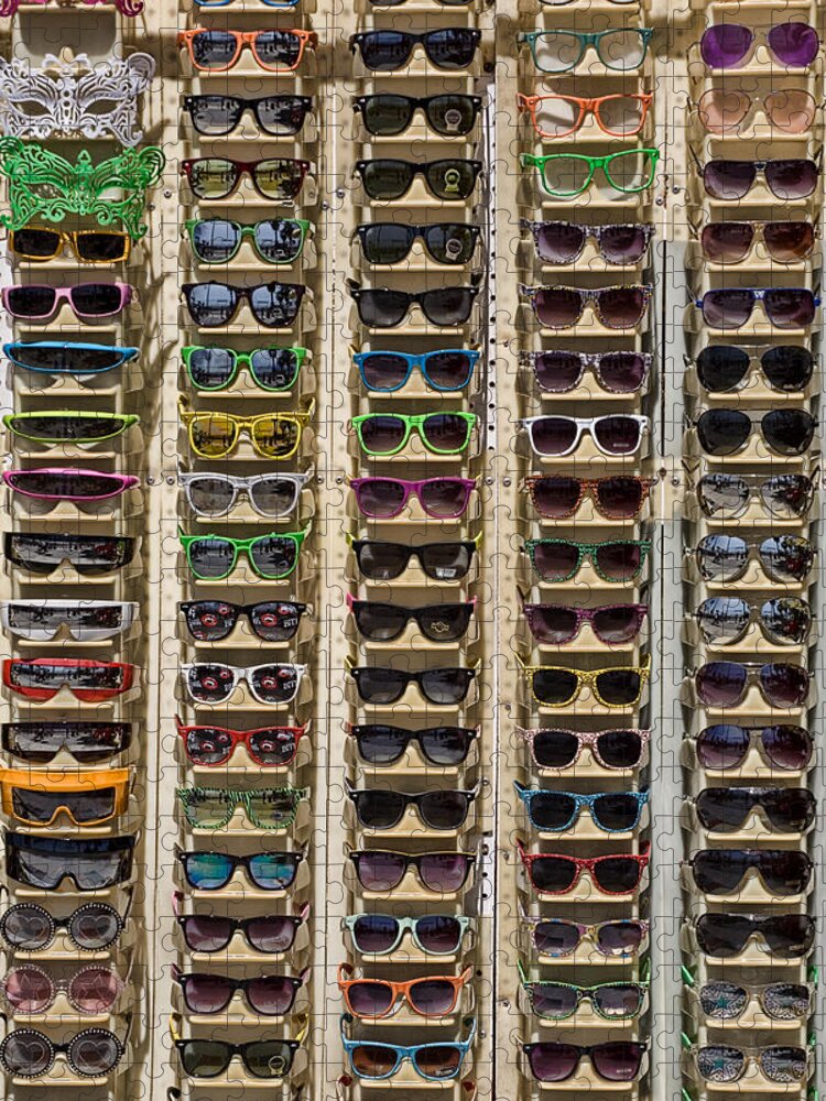 Sunglasses Jigsaw Puzzle featuring the photograph Sunglasses by Peter Tellone