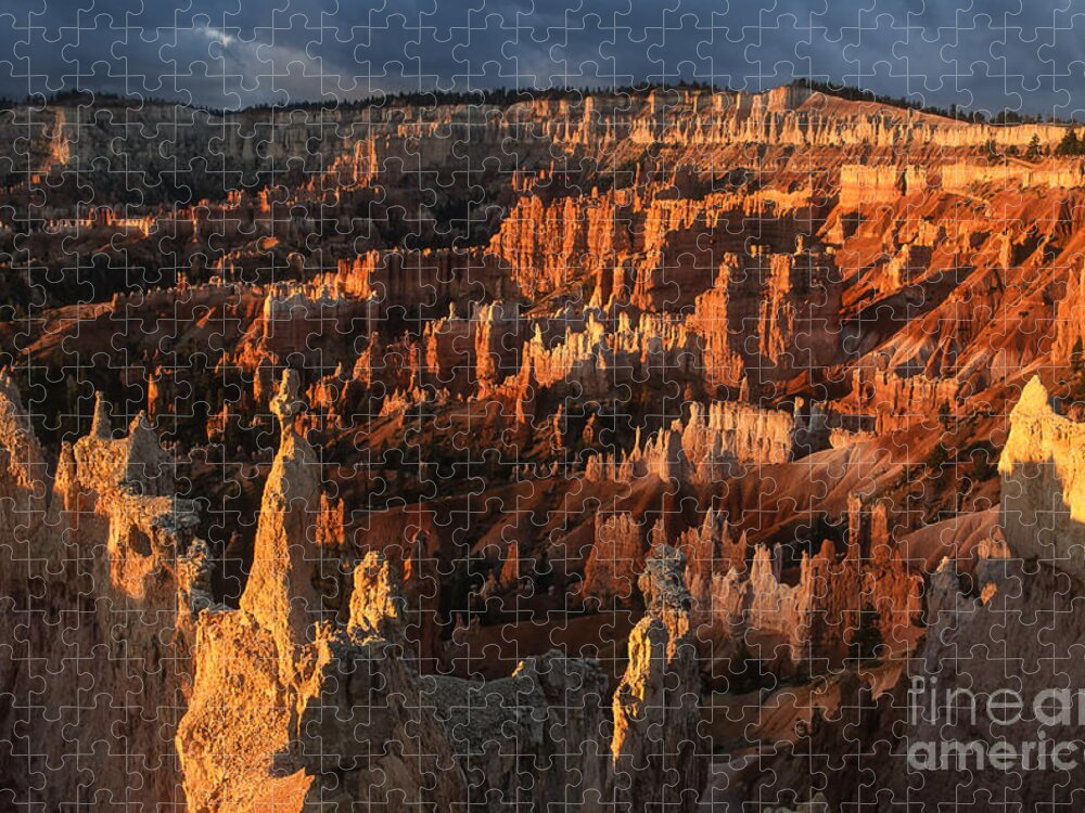Bryce Canyon Jigsaw Puzzle featuring the photograph Sunrise at Bryce Canyon by Sandra Bronstein