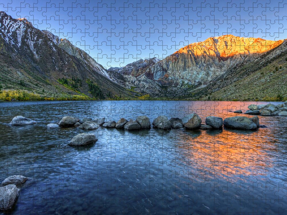 Lake Jigsaw Puzzle featuring the photograph Sunrise at Convict Lake by Beth Sargent