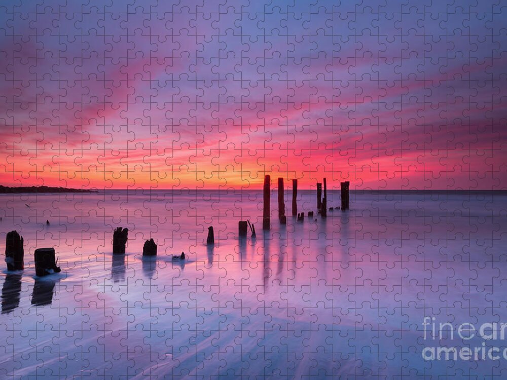 Milky Way Mike Jigsaw Puzzle featuring the photograph Sunrise at Deal NJ by Michael Ver Sprill