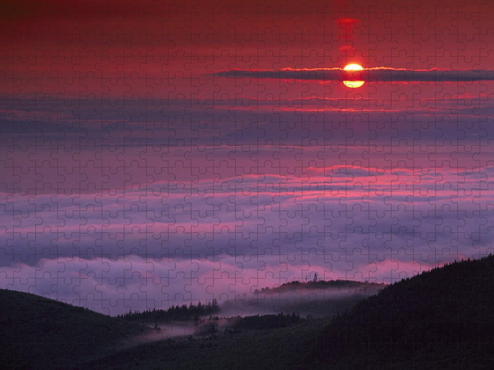 00173607 Jigsaw Puzzle featuring the photograph Sunrise At Hurricane Ridge by Tim Fitzharris