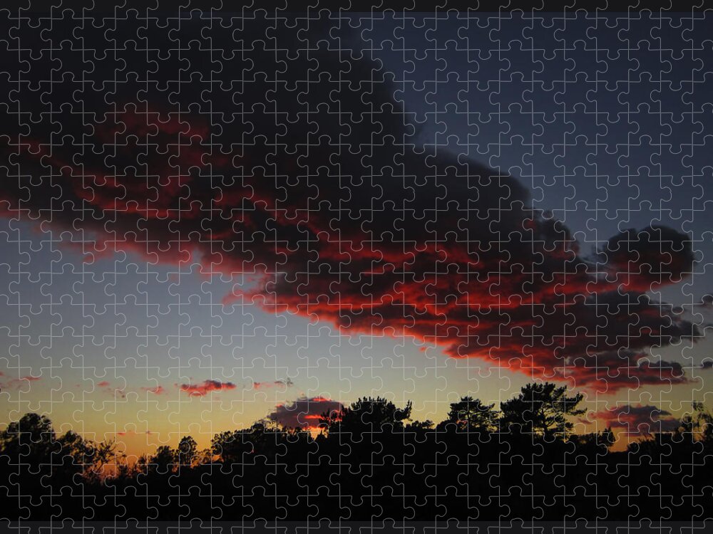 Sunset Jigsaw Puzzle featuring the photograph Sunset 12/30/12 by Steve Fields