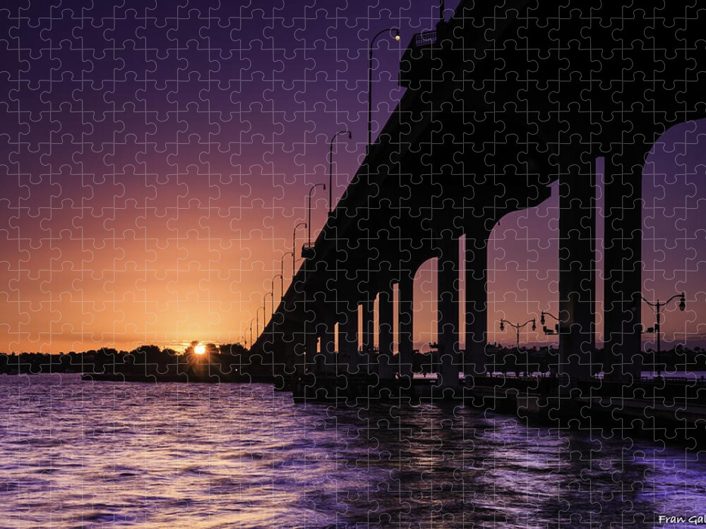 Sunset Jigsaw Puzzle featuring the photograph Sunset at Jensen Beach by Fran Gallogly