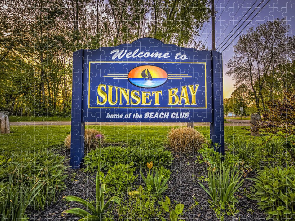 Sunset Bay Jigsaw Puzzle featuring the photograph Sunset Bay by John Angelo Lattanzio