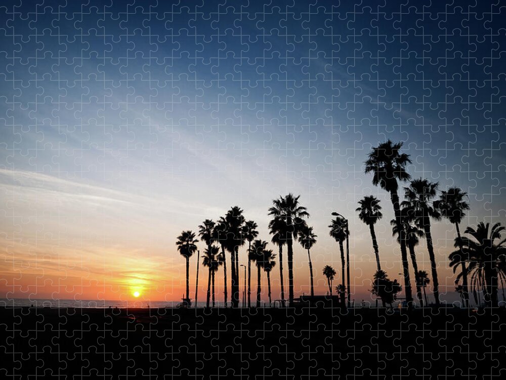 Black Color Jigsaw Puzzle featuring the photograph Sunset by Extreme-photographer