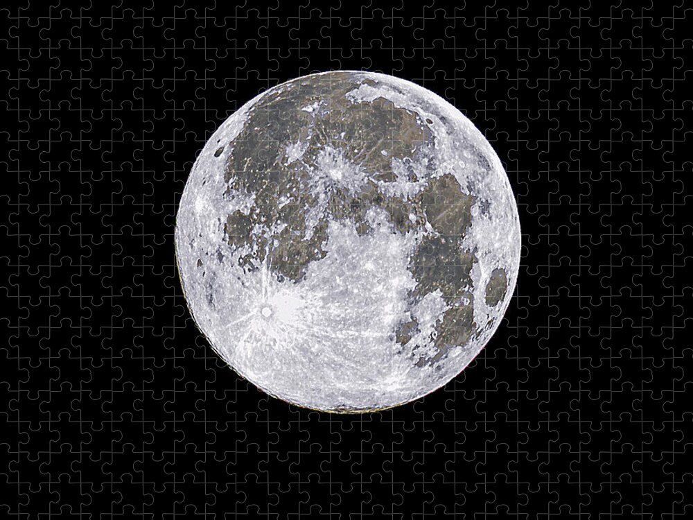 Supermoon Jigsaw Puzzle featuring the photograph Supermoon July 2014 by Sharon Talson