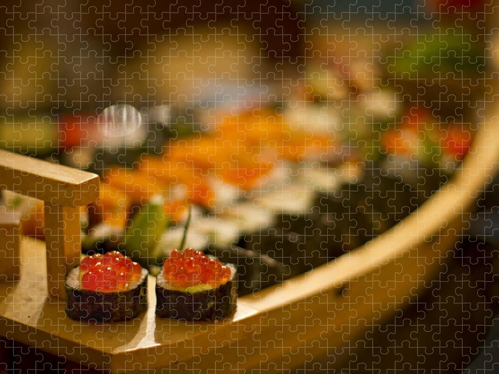 Sushi Jigsaw Puzzle featuring the photograph Sushi Heaven by Evelina Kremsdorf