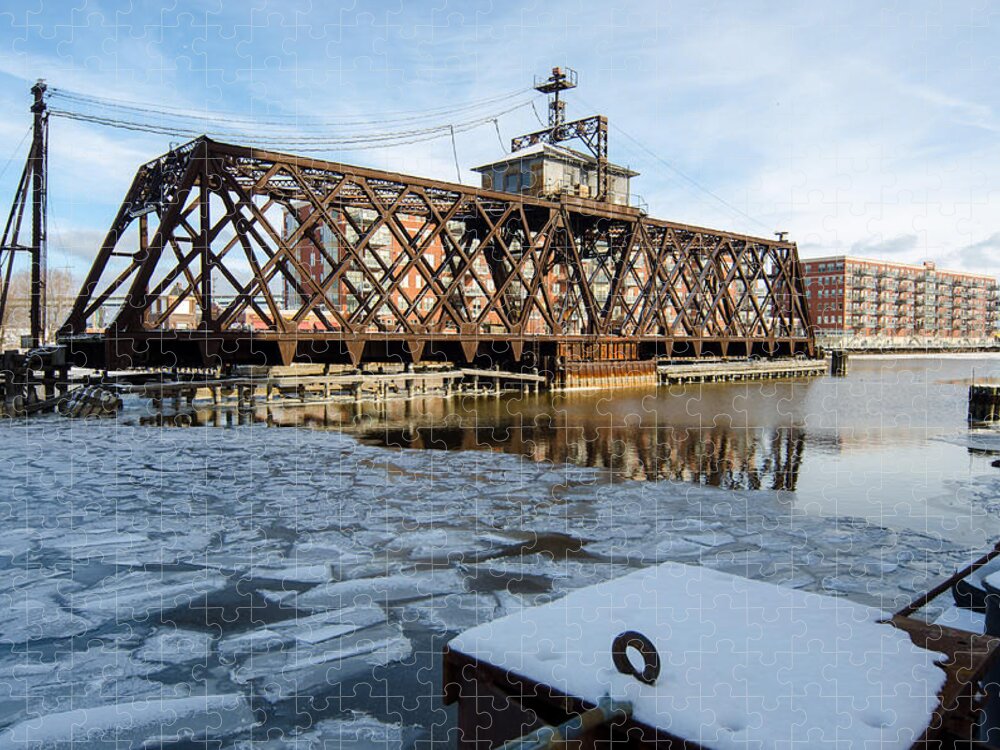 Trestle Jigsaw Puzzle featuring the photograph Swinging Trestle Milwaukee 3rd Ward by Susan McMenamin