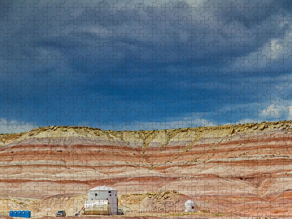 Mars Desert Research Station Jigsaw Puzzle featuring the photograph Talk to us by Kunal Mehra