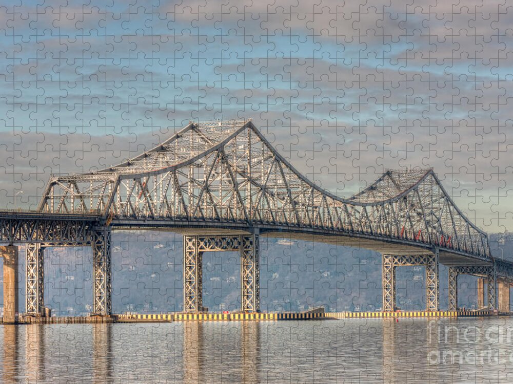 Clarence Holmes Jigsaw Puzzle featuring the photograph Tappan Zee Bridge III by Clarence Holmes