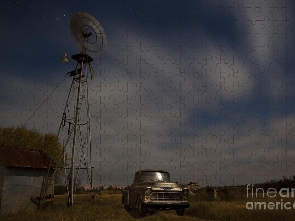 Americana Jigsaw Puzzle featuring the photograph Texas Farm II by Keith Kapple