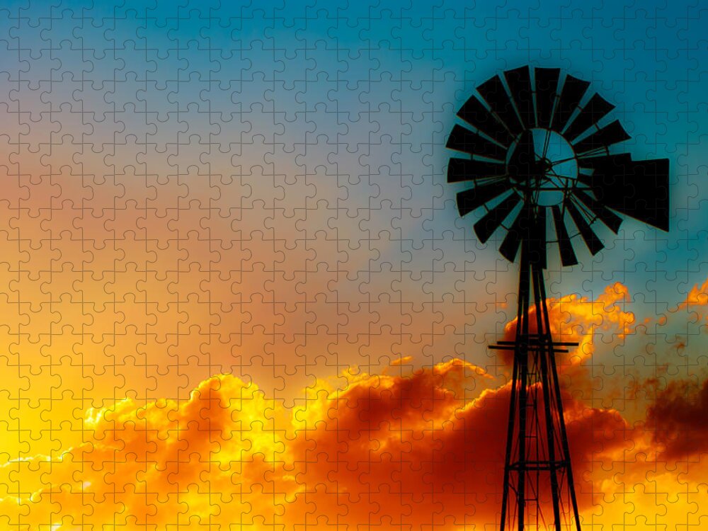 Texas Sunrise Jigsaw Puzzle featuring the photograph Texas Sunrise by Darryl Dalton
