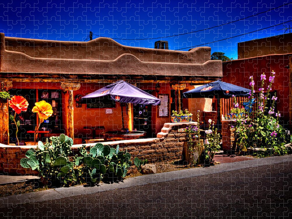 The Church Street Cafe Jigsaw Puzzle featuring the photograph The Church Street Cafe - Albuquerque New Mexico by David Patterson