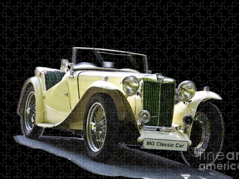 Heiko Jigsaw Puzzle featuring the photograph The Classic MG by Heiko Koehrer-Wagner